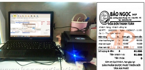 Máy tính tiền cho shop thời trang