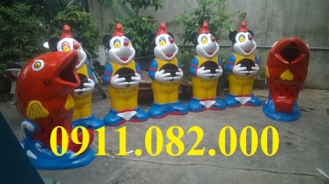 Thùng rác hình thú giá rẻ vĩnh long