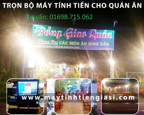 Cung cấp máy tính tiền trọn bộ cho quán ăn rẻ nhất tại trà vinh 