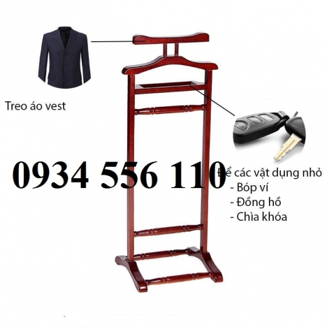 Cây treo áo vest, mắc treo áo vest, giá treo áo vest bằng gỗ cho công ty, khách sạn đẹp giá tốt
