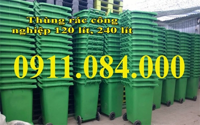 Đại lý thùng rác công cộng 120 lít giá rẻ ở quận Tân Phú