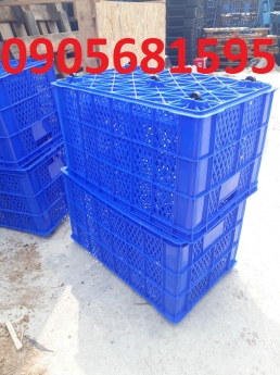 Sóng nhựa, rổ nhựa có 5 bánh xe, sóng nhựa hở 0905681595