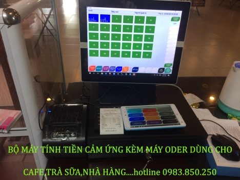 MÁY TÍNH TIỀN CẢM ỨNG CHO NHÀ HÀNG-KARAOKE KÈM MÁY ODER