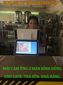 Máy tính tiền cảm ứng giá rẻ cho quán cafe quán trà sữa
