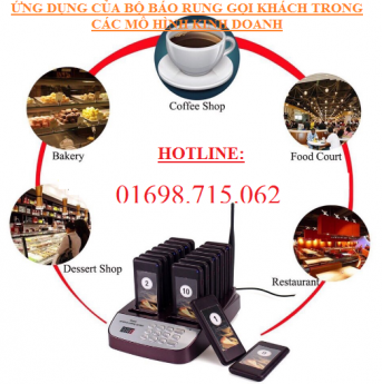 Cung cấp thiết bị gọi khách hàng cho Restaurant tại rạch giá