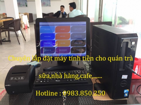 Máy tính tiền cảm ứng giá rẻ cho quán cafe quán trà sữa