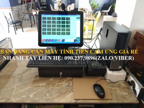 Máy tính tiền cảm ứng trọn bộ cho nhà hàng bán tại Hưng Yên