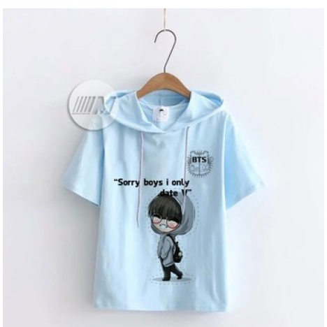 Hoodie BTS Chibi V Kiểu Tay Lỡ