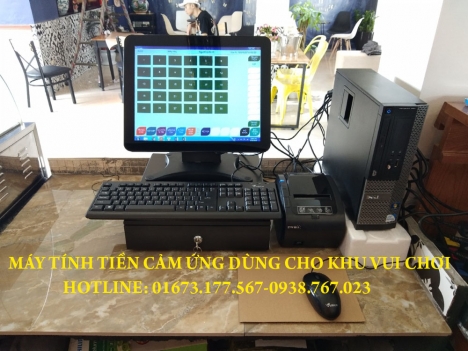 Phần mềm tính tiền, máy cảm ứng dùng cho khu vui chơi