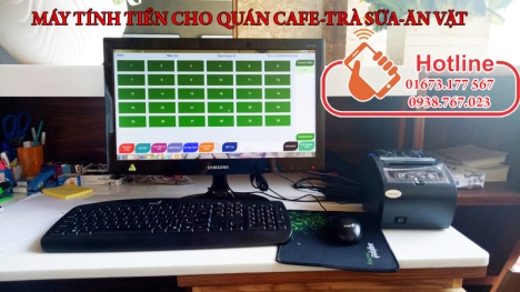 Phần mềm tính tiền, máy in bill thanh toán dùng cho quán trà sữa