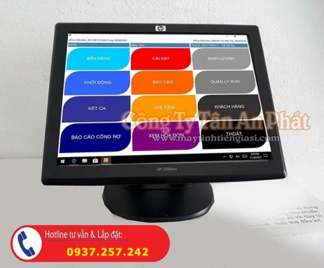 Bán trọn bộ máy bán hàng cảm ứng cho quán trà sữa tại Hà Nội