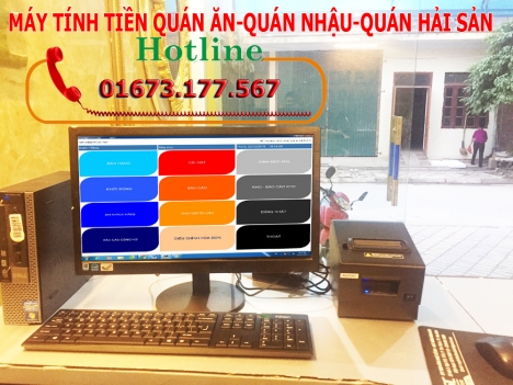 Nhận lắp phần mềm tính tiền, máy in bill cho quán ăn
