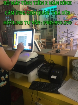 Bộ máy tính tiền cho quán trà sữa tại Thái Nguyên