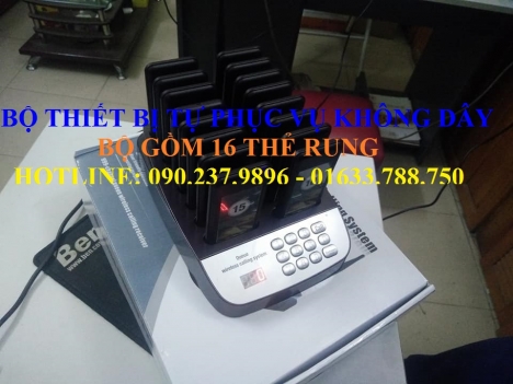 Bán thiết bị tự phục vụ không dây cho quán trà sữa tại Huế