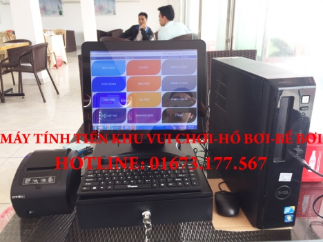 Cài đặt máy tính tiền cho hồ bơi-khu vui chơi tại Kiên Giang