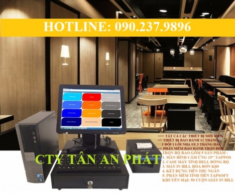 Máy tính tiền cảm ứng trọn bộ cho nhà hàng bán tại Huế