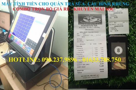 Bán máy tính tiền trọn bộ cho quán trà sữa tại Huế