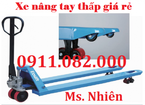 Xe nâng tay thấp giá sỉ- xe nâng tay 3 tấn giá rẻ đồng nai