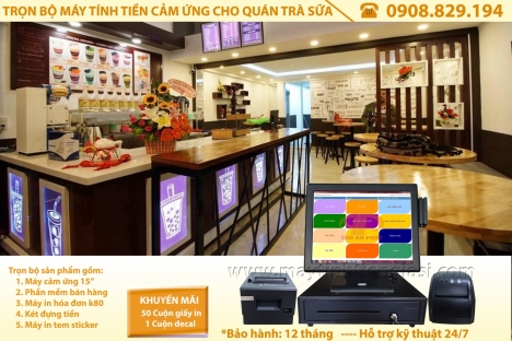 máy tính tiền giá rẻ dành cho quán trà sữa