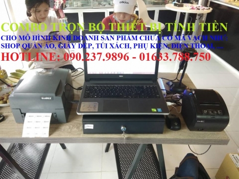 Máy tính tiền trọn bộ cho shop lắp đặt tại Hưng Yên