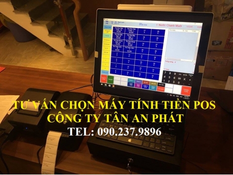 Máy tính tiền trọn bộ cho quán trà sữa - cafe tại Hưng Yên