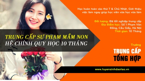 TUYỂN SINH HỆ CHÍNH QUY MẦM NON HỌC NGÀY CHỦ NHẬT
