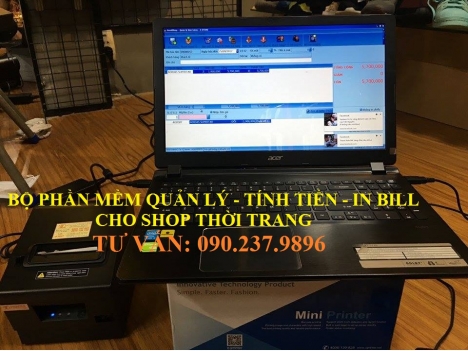 Máy tính tiền trọn bộ cho shop bán tại Hải Phòng