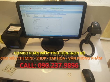 Máy tính tiền trọn bộ cho shop bán tại Hải Phòng