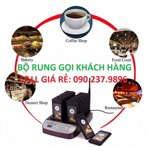 Bán bộ rung gọi khách lấy đồ uống cho quán cafe tại quận 7
