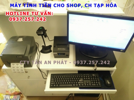Bán máy tính tiền trọn bộ cho shop quần áo tại Cần Thơ, Vĩnh Long