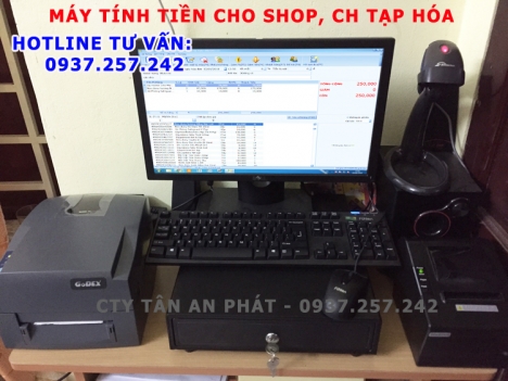 Bán máy tính tiền trọn bộ cho shop quần áo tại Cần Thơ, Vĩnh Long