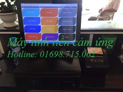 Lắp đặt máy tính tiền cảm ứng trọn bộ cho quán cafe giá rẻ tại kiên giang 