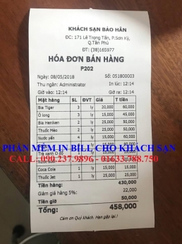 Bán máy tính tiền cảm ứng cho khách sạn tại quận 1