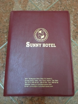 Xương sản xuất bìa da, bìa da hồ sơ, bìa da trình ký, bìa da thực đơn,