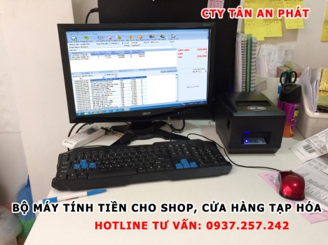 Lắp đặt máy tính tiền cho shop, tạp hóa tại Hà Nội