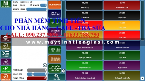 Máy tính tiền trọn bộ cho nhà hàng cafe giá rẻ tại q2