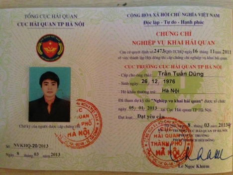 Học khai báo hải quan điện tử thi chứng chỉ năm 2018