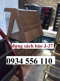 Giá để sách báo, kệ để sách báo tạp chí bằng gỗ nhập khẩu