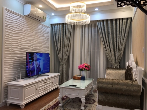 CC Lạc Hồng Westlake, tây Hồ  82m2, gồm 2 PN, 1 WC, pk, bếp   Nội thất full đồ, sàn gỗ