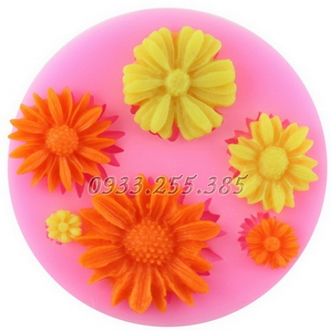 Bộ 7 khuôn Silicon 4D làm rau câu - T14