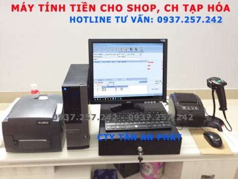 Lắp đặt máy tính tiền trọn bộ cho shop mỹ phẩm, phụ kiện tại Hà Nội