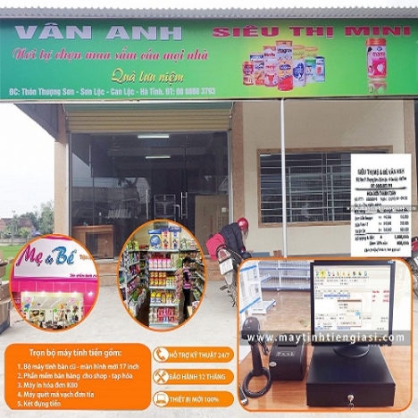Cung cấp máy tính tiền giá rẻ cho siêu thị mini tại cần thơ 