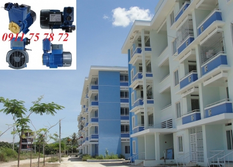 Sửa máy bơm đẩy cao tại chung cư