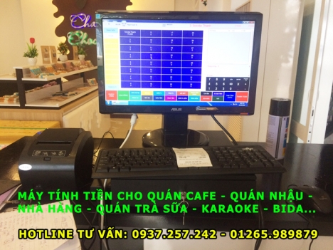 Bán trọn bộ máy bán hàng tính tiền cho quán cafe tại Nghệ An, Hà Tĩnh