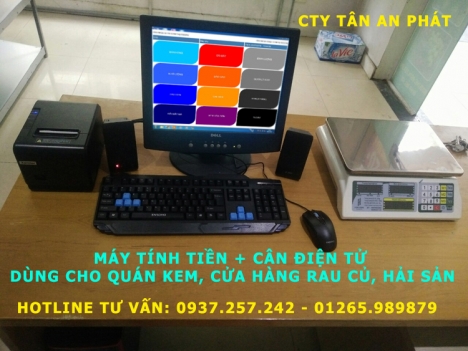 Lắp đặt trọn bộ thiết bị tính tiền cho quán kem tại Đồng Nai, Bình Dương