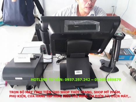 Trọn bộ máy tính tiền cho shop thời trang, shop mỹ phẩm tại Hà Nội