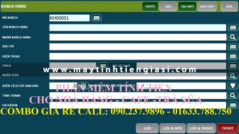 Bán máy tính tiền trọn bộ cho quán cafe tại quận 9