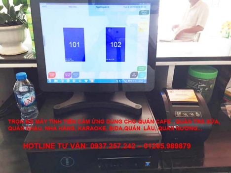 Trọn bộ máy tính tiền cảm ứng cho quán nhậu, nhà hàng tại Cần Thơ