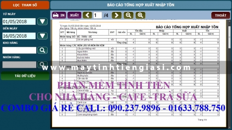 Bán máy tính tiền trọn bộ cho quán cafe tại quận 9