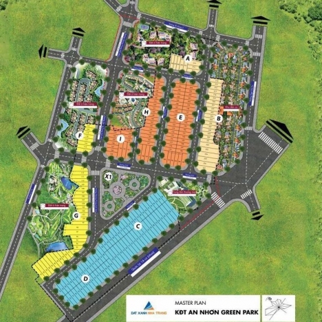 đất nền An Nhơn Green Park thích hợp để ở hoặc đầu tư giá từ 10tr-15tr/m2